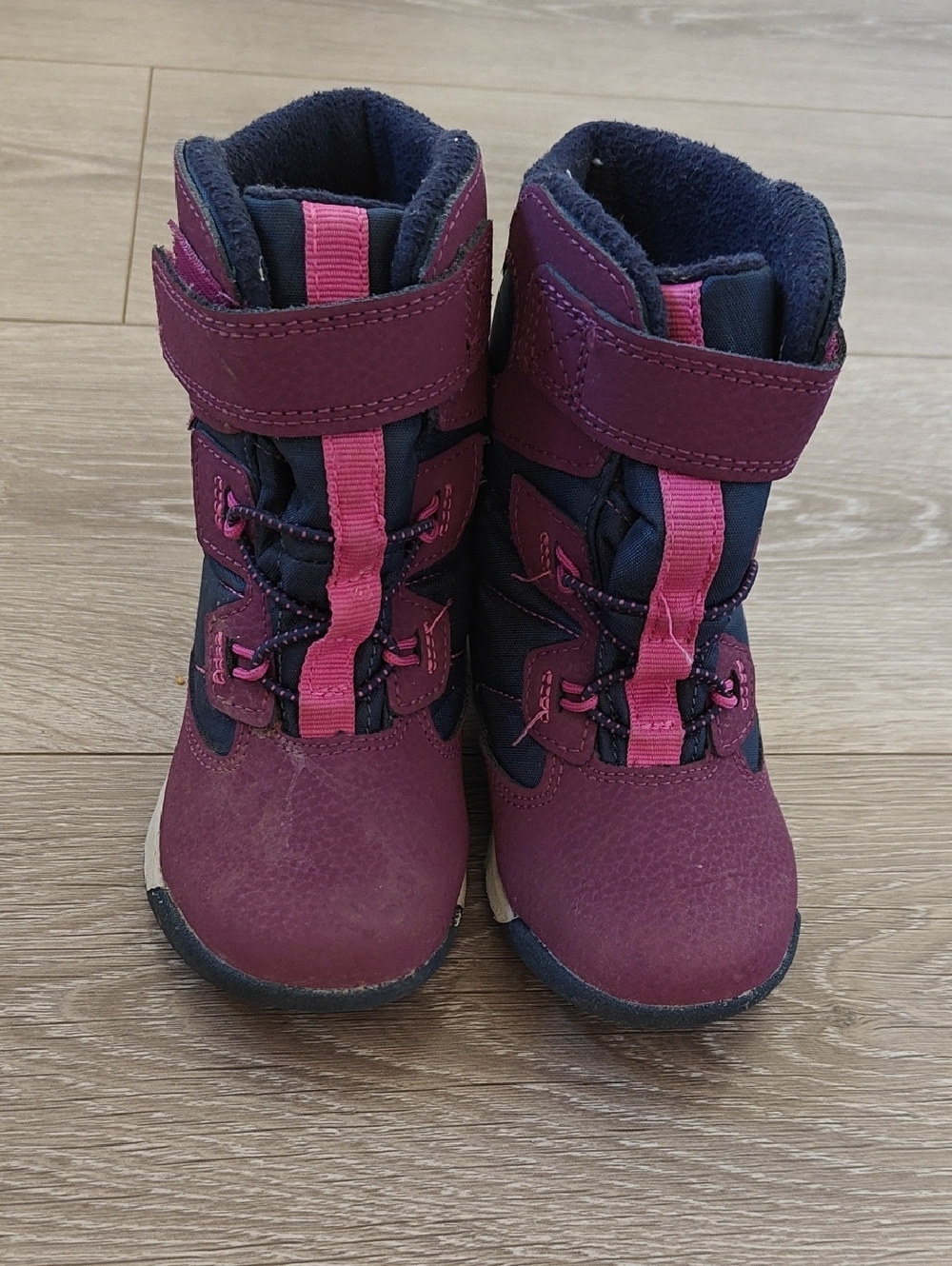 Merrell Toddler 8 Kids Waterproof Winter Boots - Pink & Navy